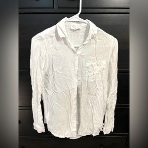 Beach Lunch Lounge Collection White Button Up Long Sleeve XS